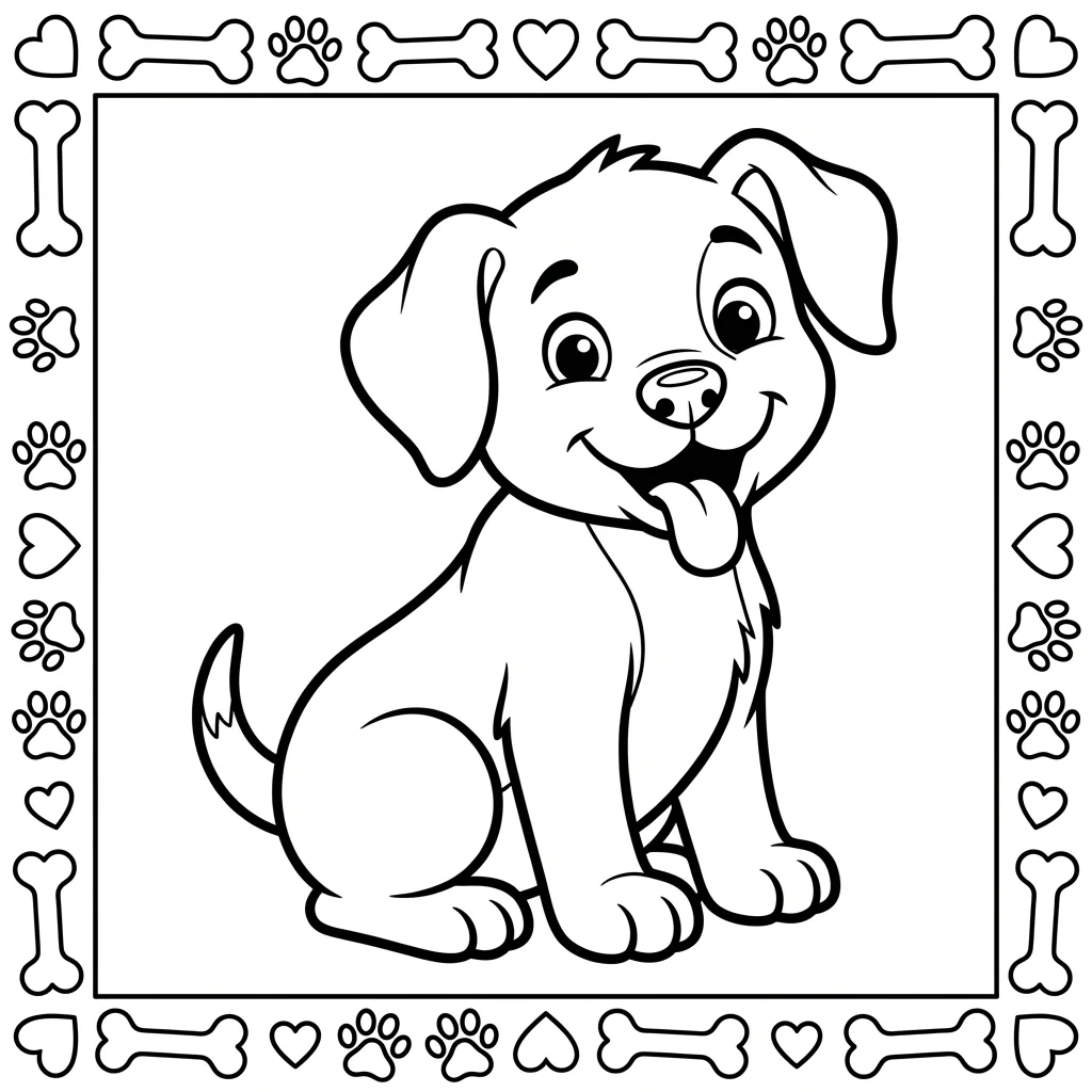 Dogs coloring pages