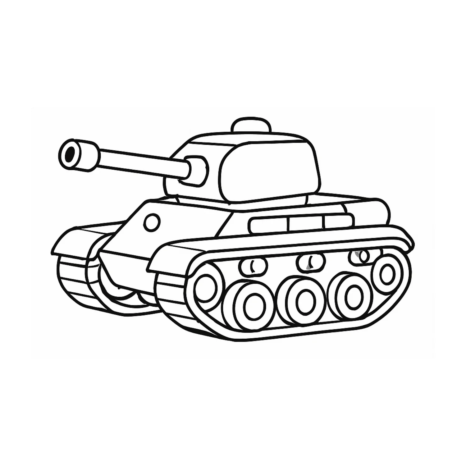 Tank coloring page - free printable tank coloring sheet for kids